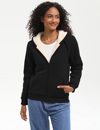 Women's Warm Sherpa Lined Hoodie