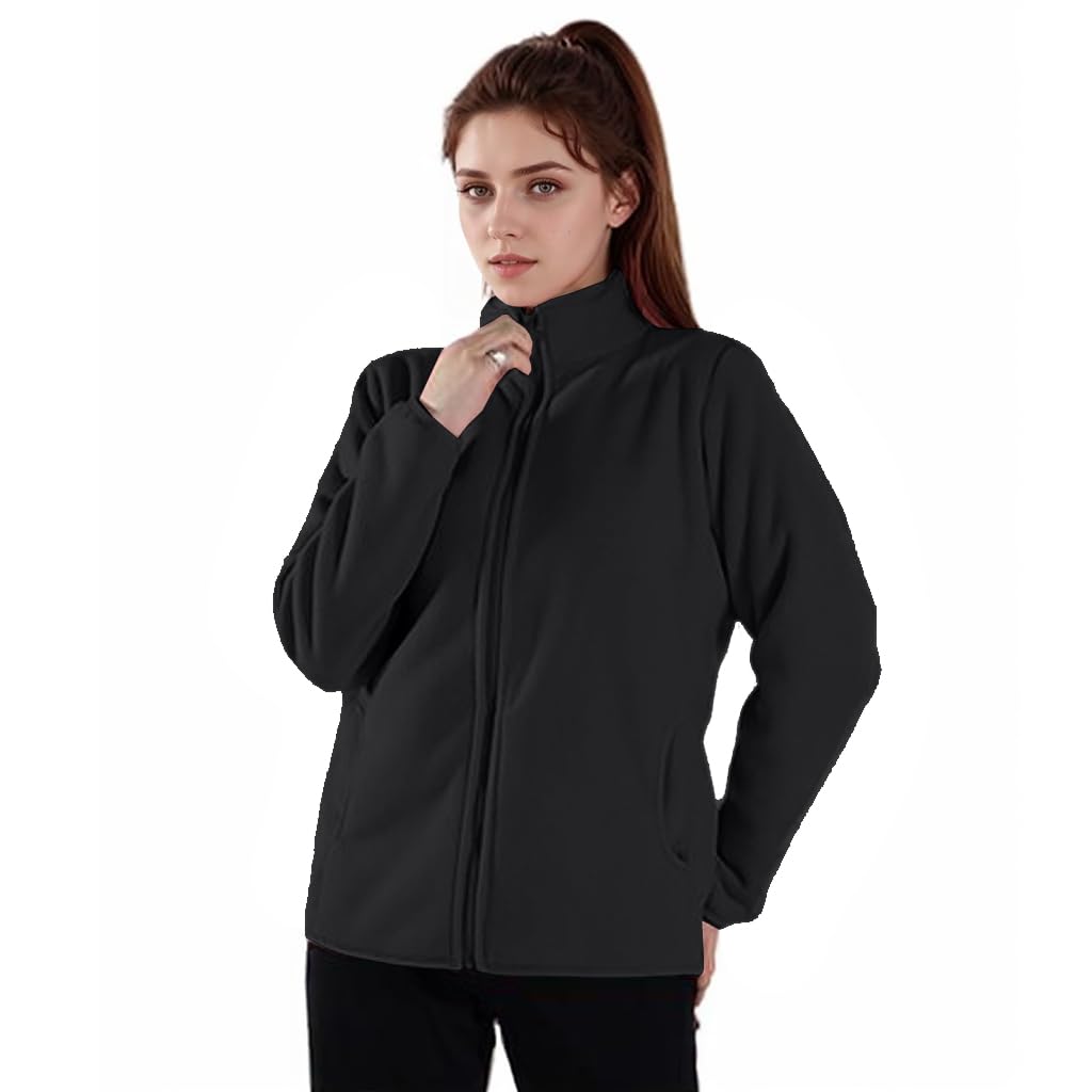Joe Wenko Women's Soft Sherpa Lined Full-Zip Fleece Jacket