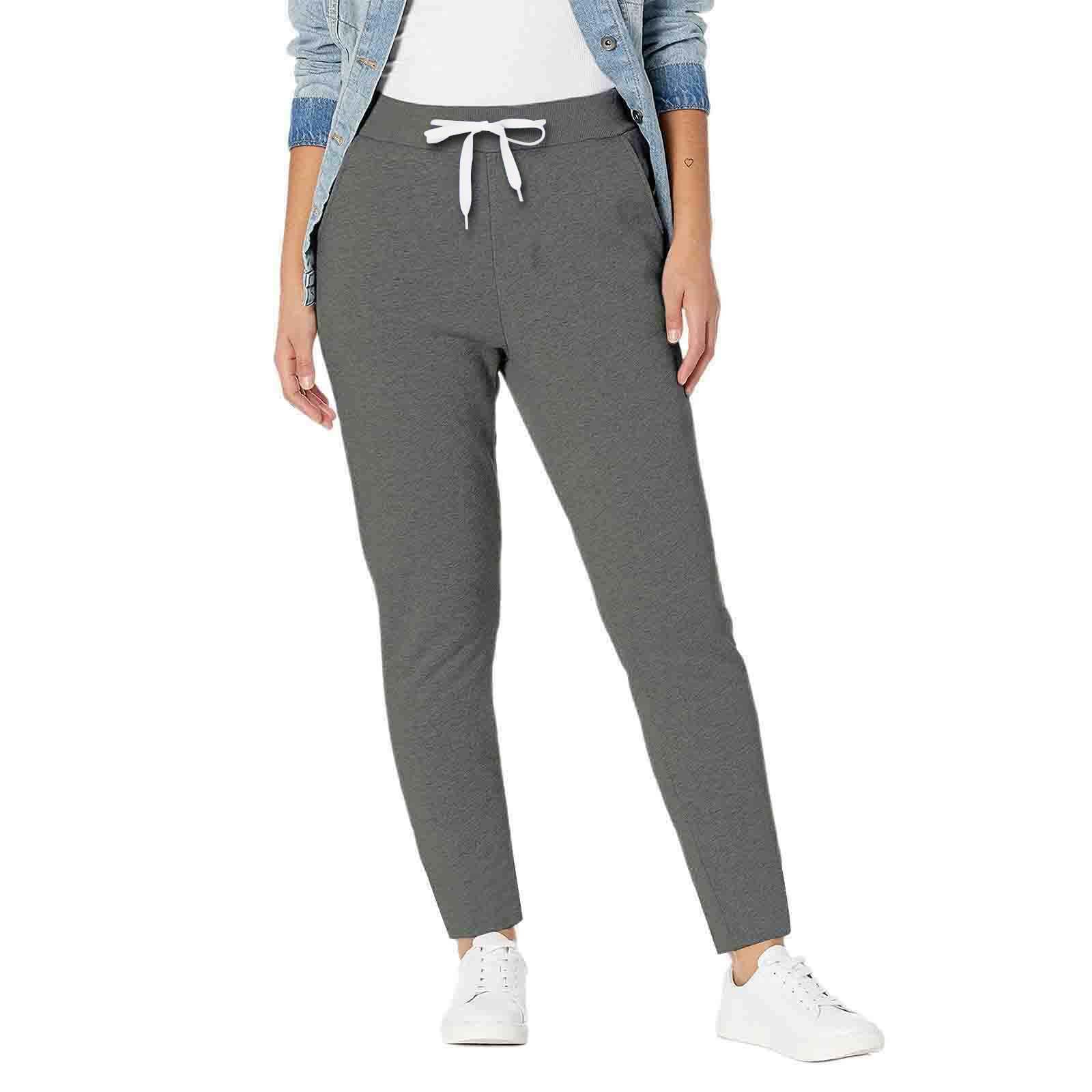 Womens Sherpa Lined Sweatpants - Winter Warm Fleece Joggers with Pockets